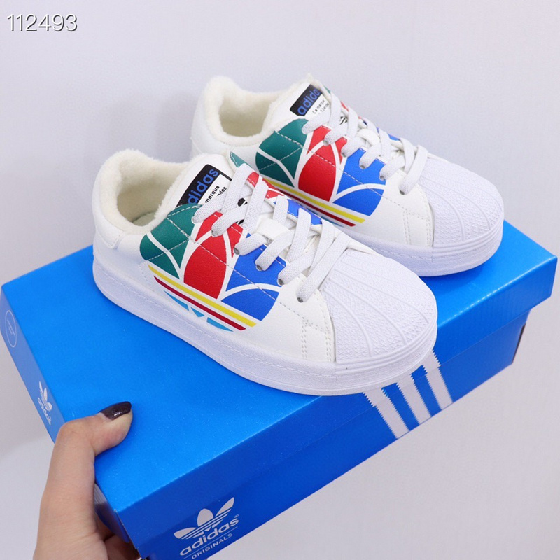 Campus Adidas shell-shell head three-leaf grass plus velvet cotton shoes snow shoes men and girls shoes size 26-37-c8a796f5